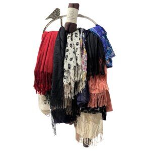 Women’s Scarf Bundle | 18 Scarves | Cotton & Fringe